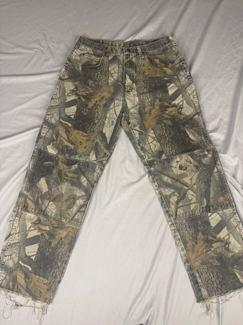 Wrangler Realtree Hardwoods Camo Double Knee Pants Size 38x32